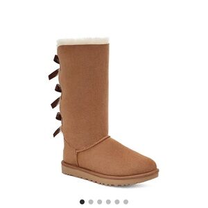 $249 UGG Women's Bailey Bow Tall II boots in the chestnut Size 8